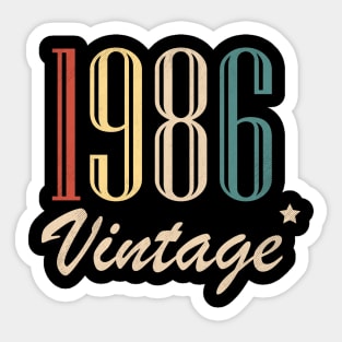 Vintage 1986 Sticker